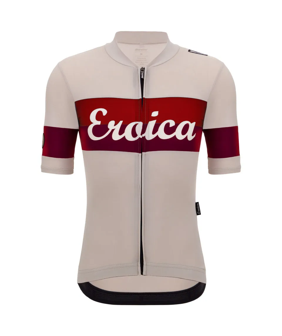 Santini Eroica Quiete Men's Cycling Jersey (Cappuccino)