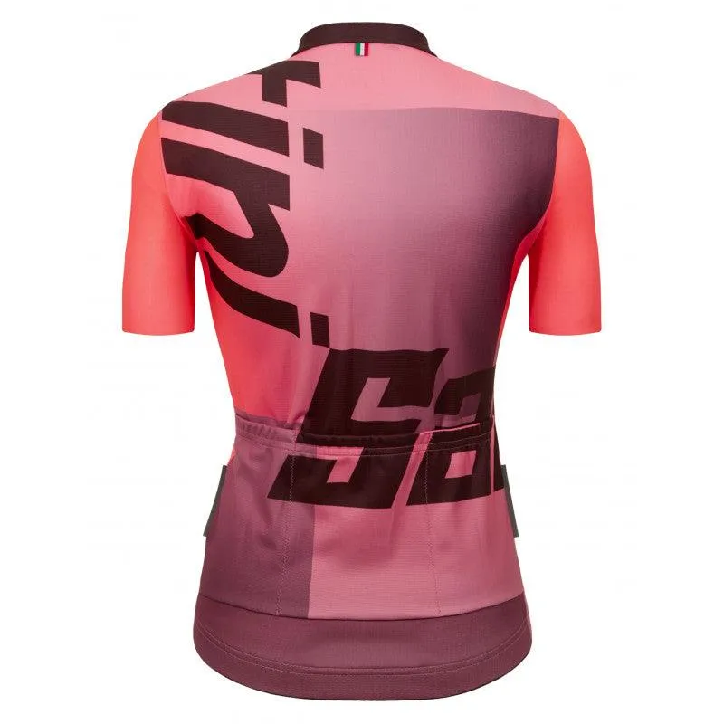 Santini Karma Logo Women's Cycling Jersey (Granatina)