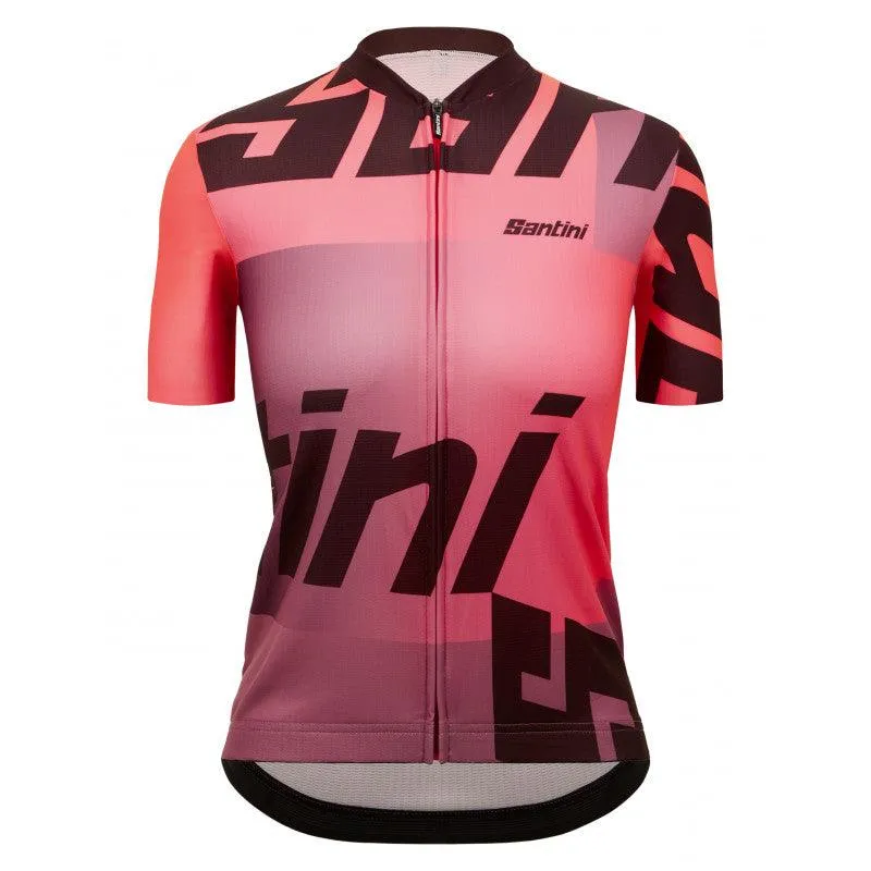 Santini Karma Logo Women's Cycling Jersey (Granatina)