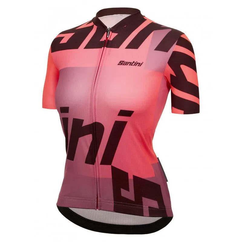 Santini Karma Logo Women's Cycling Jersey (Granatina)