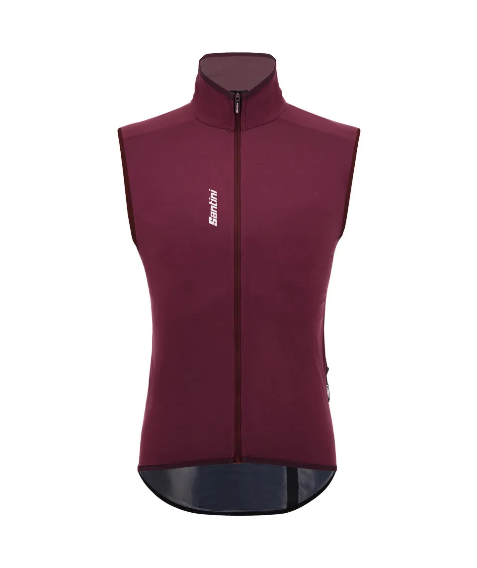 Santini Magic Unisex Cycling Rain Vest (Burgundy)