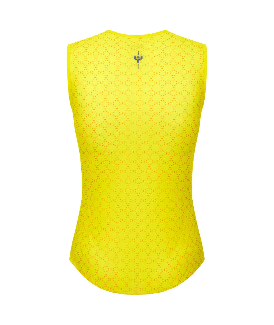 Santini MJ Col De La Madeleine Men's Cycling Baselayer (Yellow)