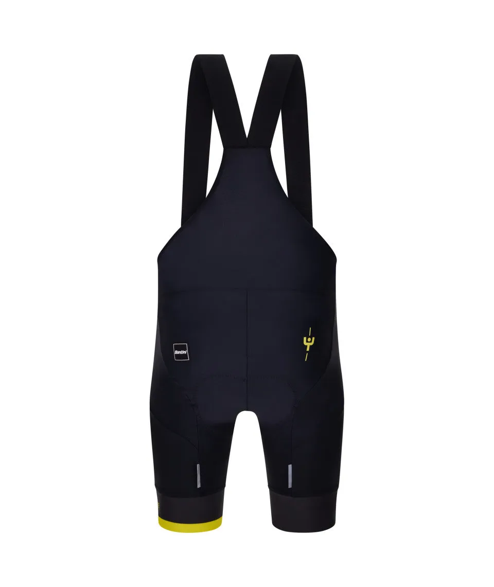 Santini MJ Col De La Madeleine Men's Cycling Bibshorts (Black)