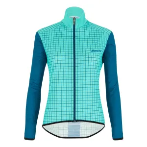 Santini Nebula Women's Jacket (Aqua)