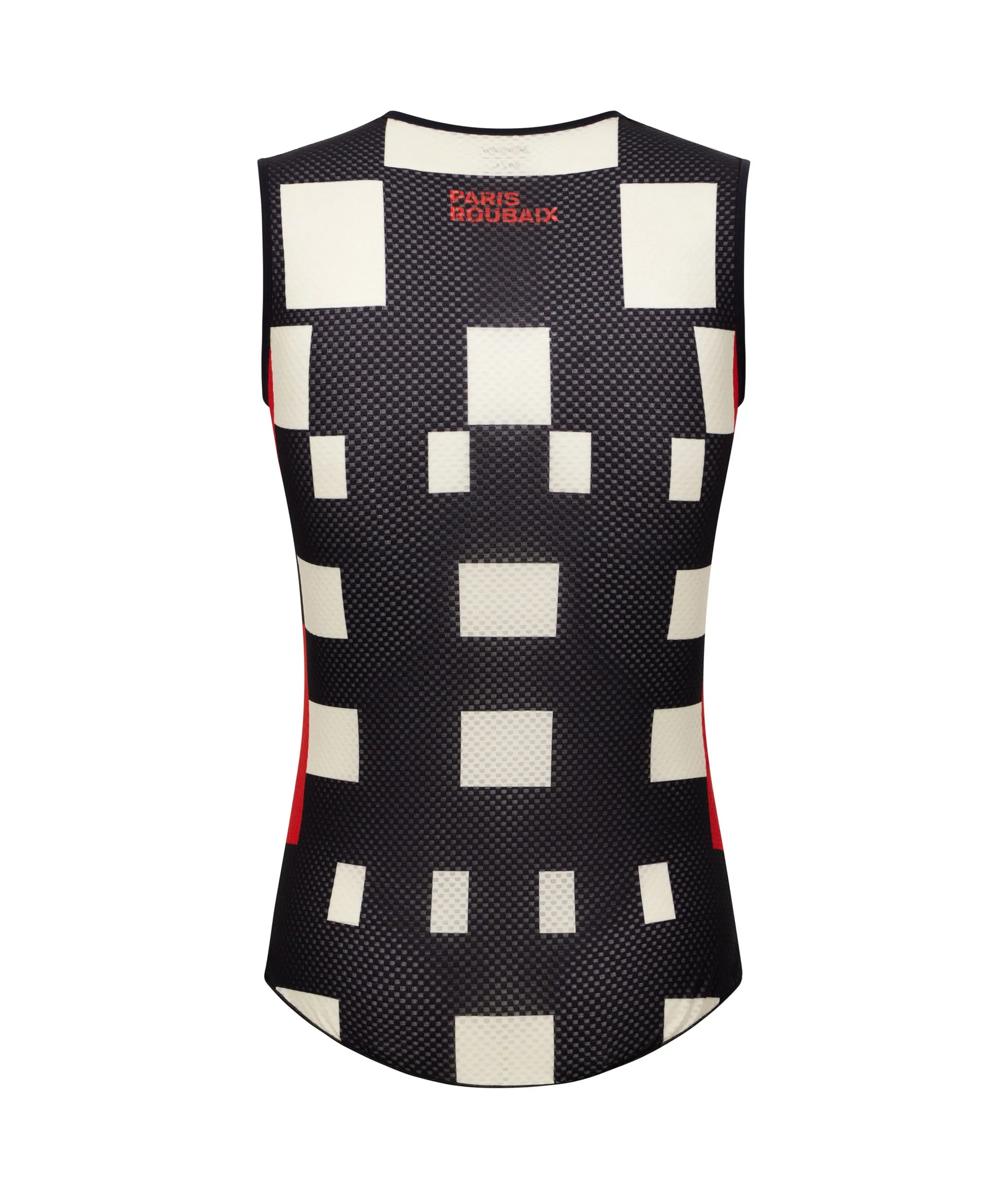 Santini Paris Roubaix Men's Cycling Baselayer (Black/White Print)