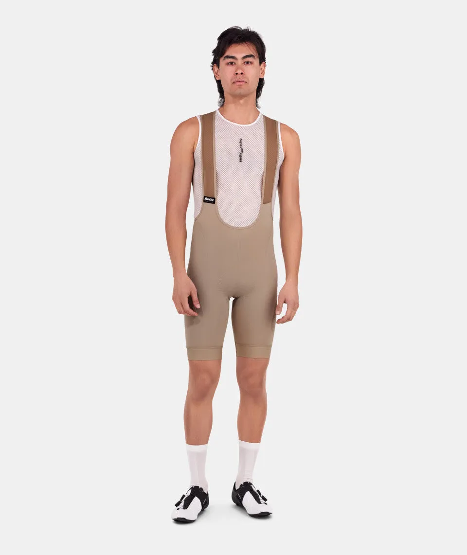 Santini Ready To Ride Men's Cycling Bibshorts (Cappuccino)