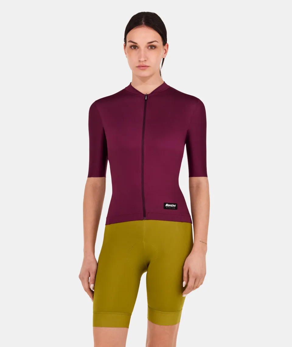 Santini Ready To Ride Unisex Cycling Jersey (Burgundy)