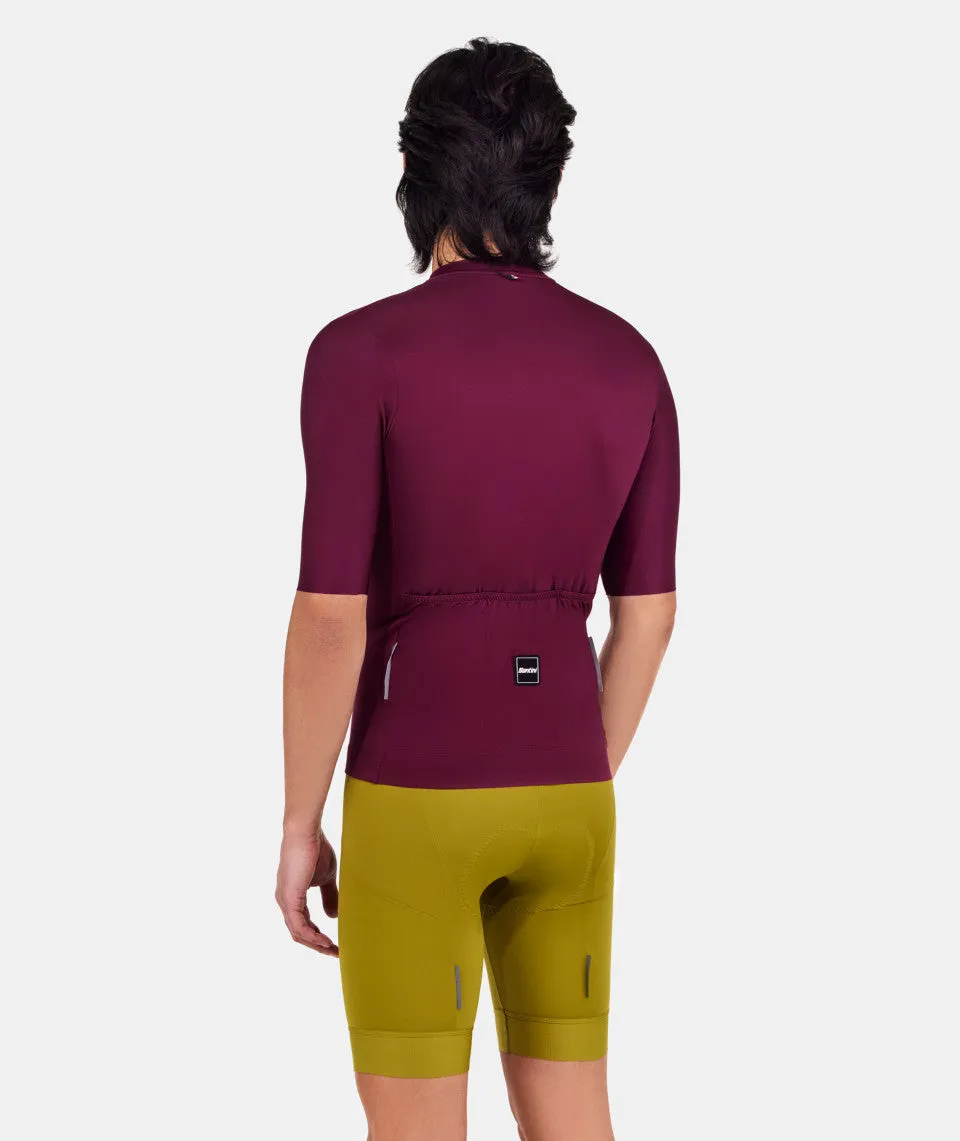 Santini Ready To Ride Unisex Cycling Jersey (Burgundy)