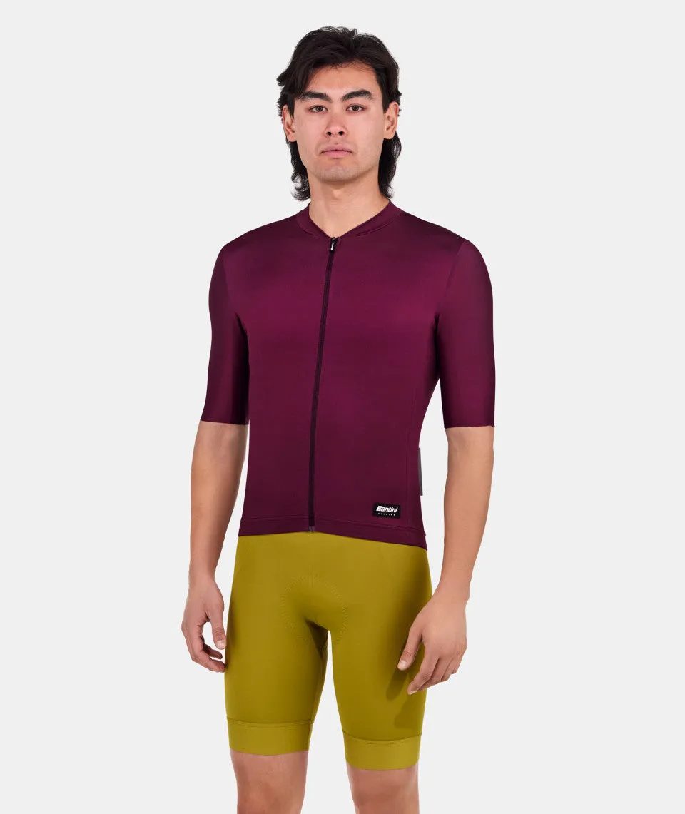 Santini Ready To Ride Unisex Cycling Jersey (Burgundy)