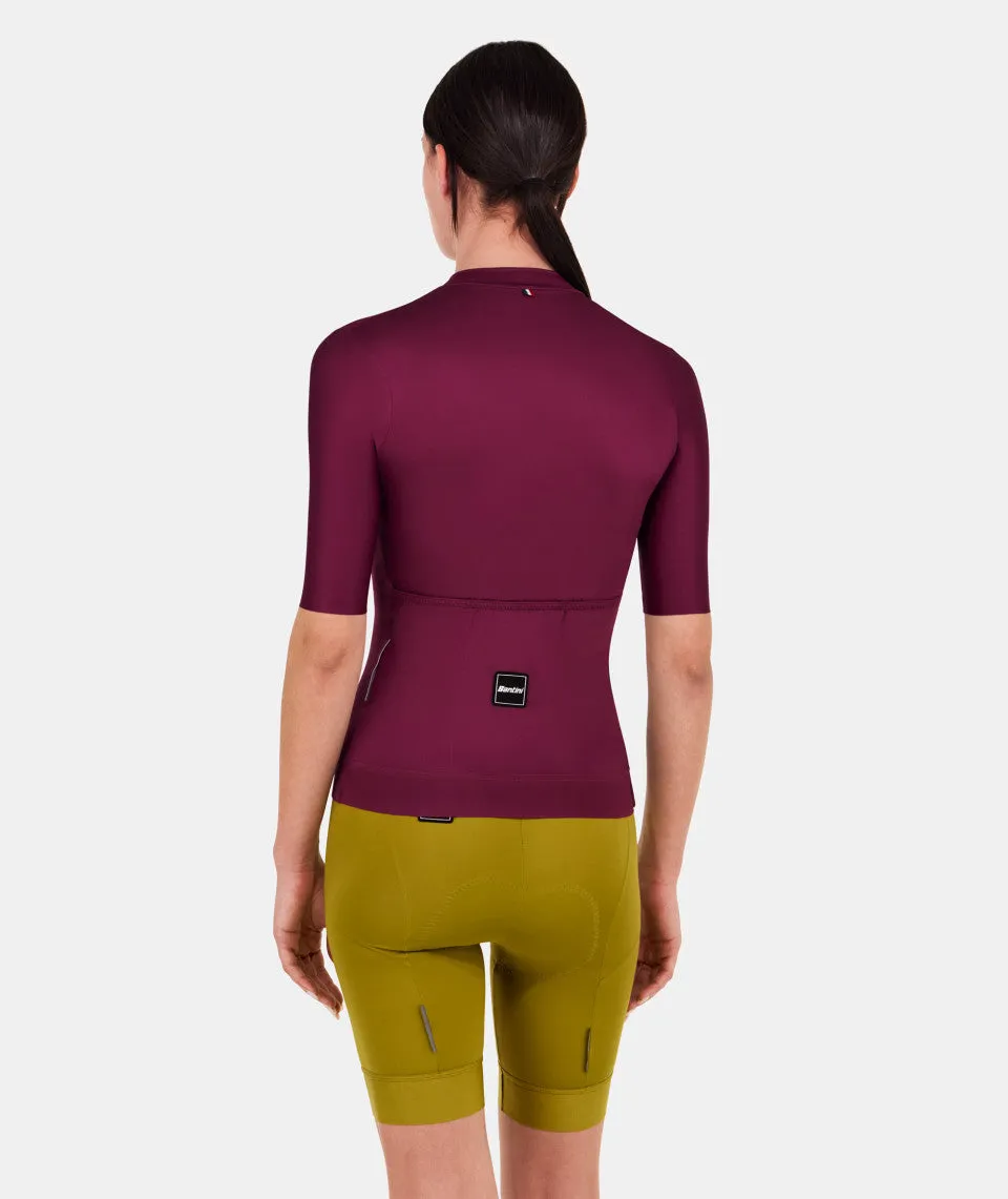 Santini Ready To Ride Unisex Cycling Jersey (Burgundy)