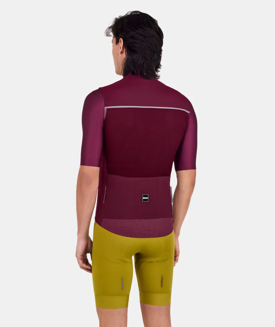 Santini Ready To Ride Unisex Cycling Vest (Burgundy)