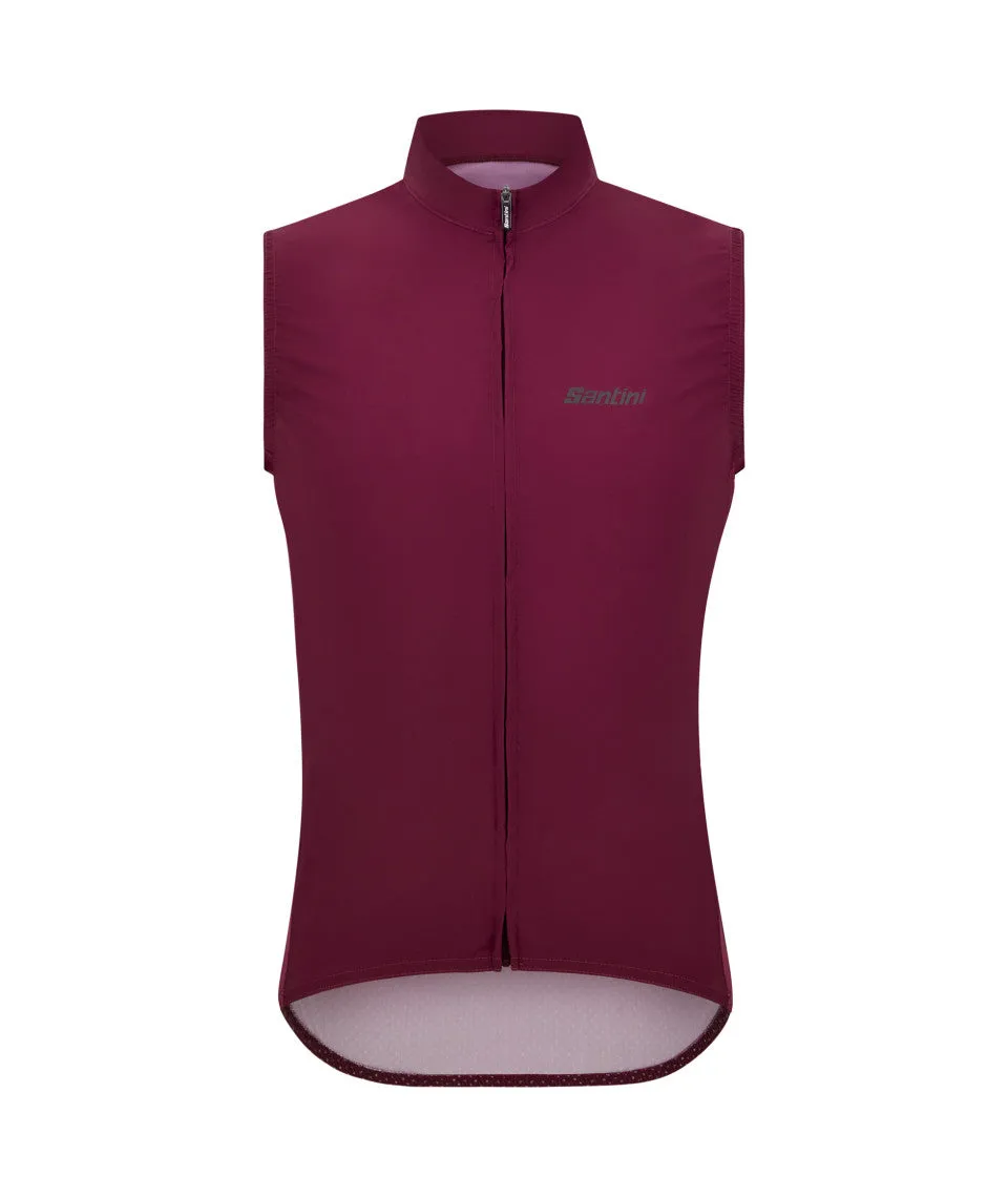 Santini Ready To Ride Unisex Cycling Vest (Burgundy)