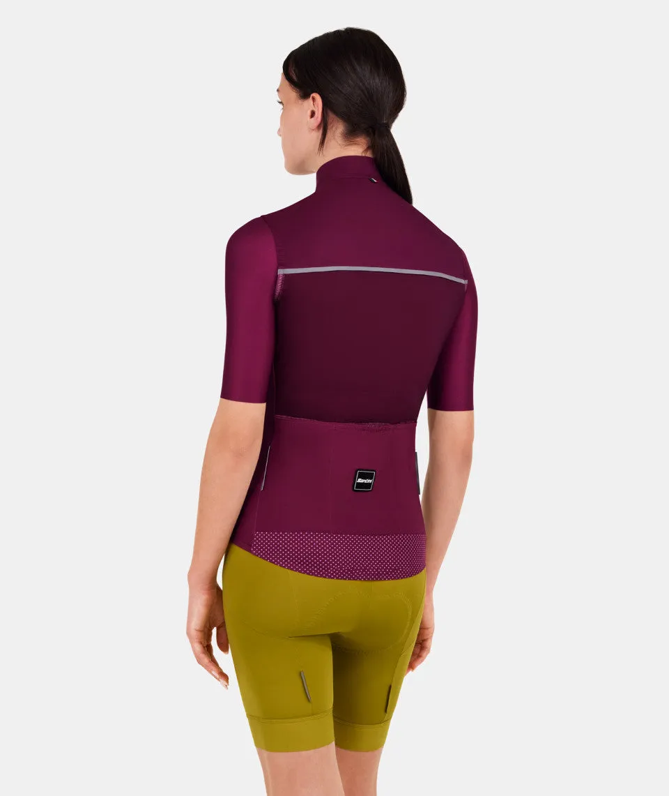 Santini Ready To Ride Unisex Cycling Vest (Burgundy)