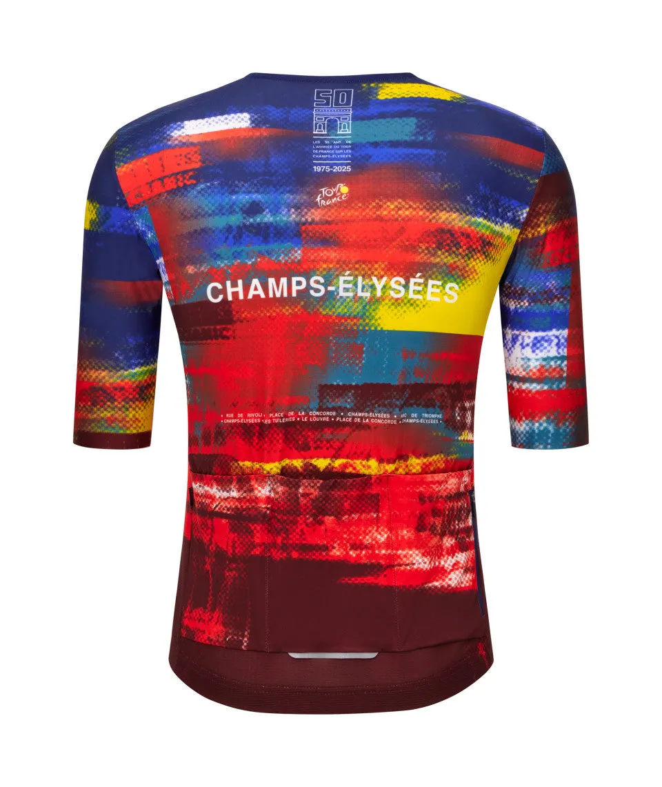 Santini TDF Arrivee Dash Unisex Cycling Jersey (Print)