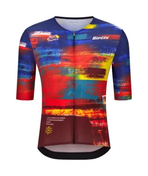 Santini TDF Arrivee Dash Unisex Cycling Jersey (Print)