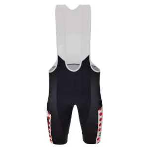 Santini TDF KOM Leader Men's Cycling Bibshorts (Black/Polka)