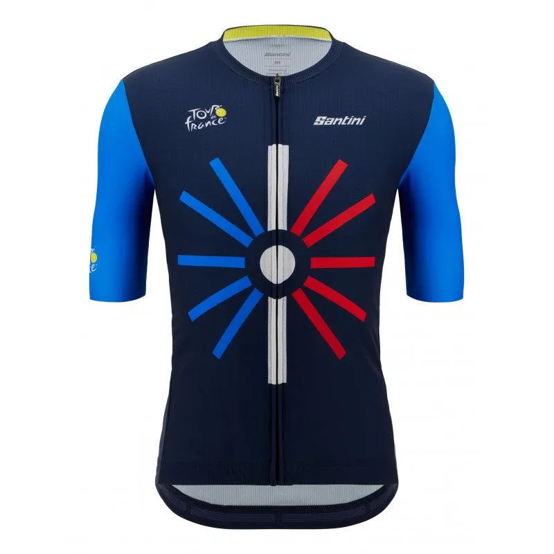Santini Tour De France Trionfo Mens Cycling Jersey (Print)