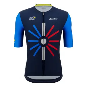 Santini Tour De France Trionfo Mens Cycling Jersey (Print)