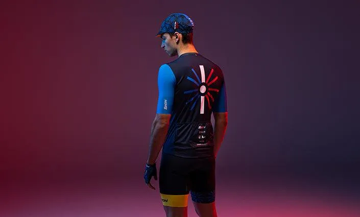 Santini Tour De France Trionfo Mens Cycling Jersey (Print)