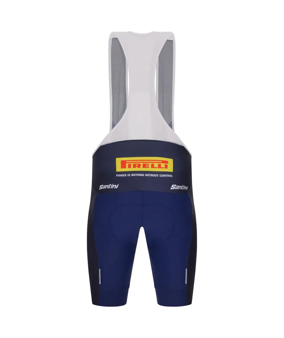 Santini Trek Factory Racing Men's Cycling Bibshorts (Navy Blue)