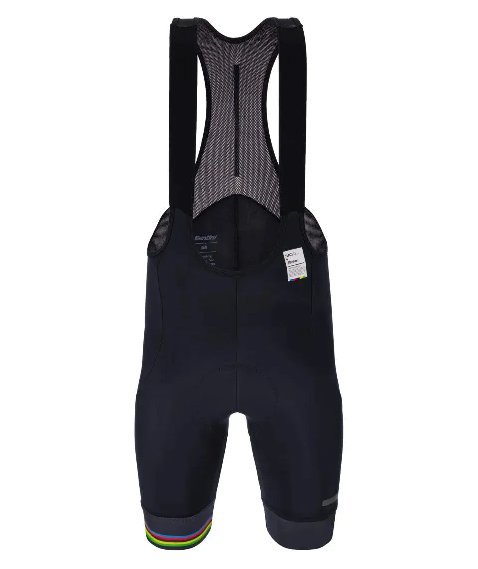 Santini UCI Offcial World Champion Men's Cycling Bibshorts (Black)