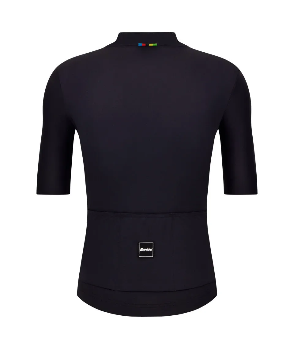 Santini UCI World Champion Mondo Unisex Cycling Jersey (Black)