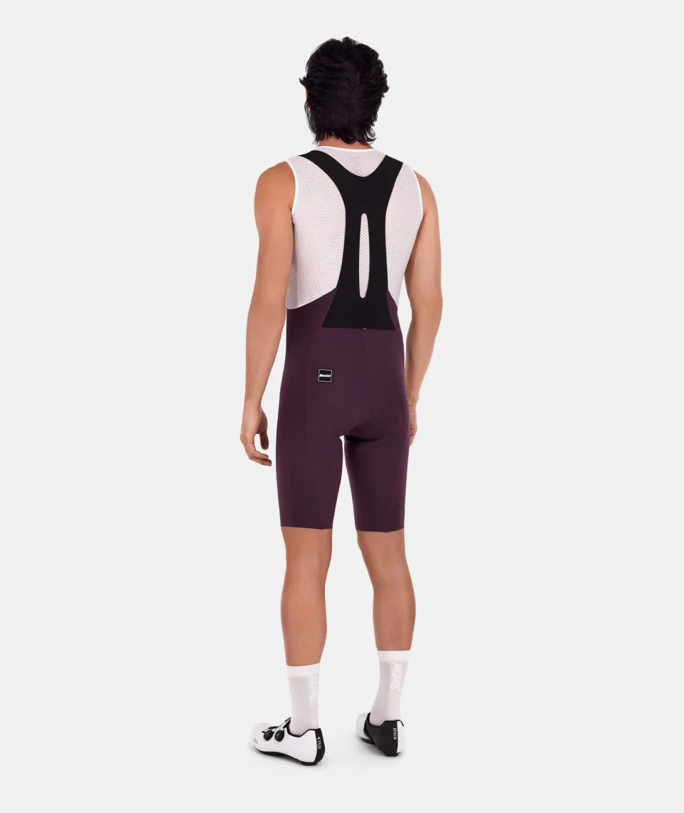 Santini Unico Edge Men's Cycling Bibshorts (Burgundy)