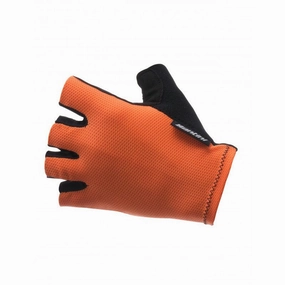 Santini Brisk Unisex Cycling Gloves (Flashy Orange)