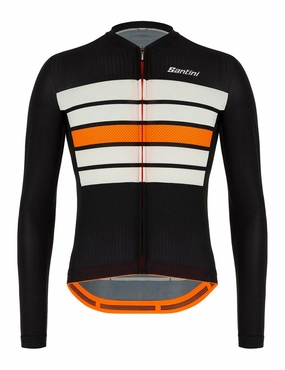 Santini Eco Sleek Bengal Mens Cycling Jersey (Black)
