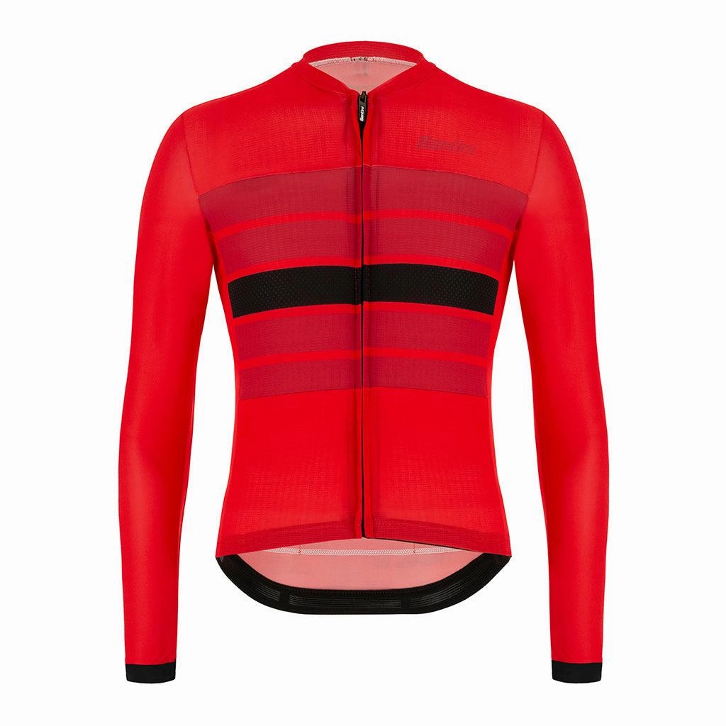 Santini Eco Sleek Bengal Mens Cycling Jersey (Red)