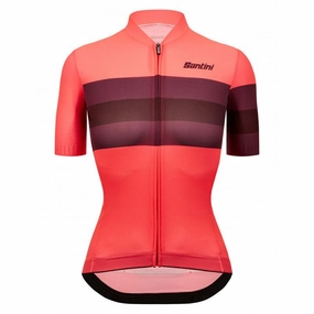 Santini Ecosleek Bengal Women's Cycling Jersey (Granatina)