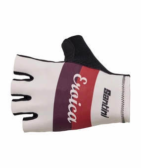 Santini Eroica Quiete Unisex Cycling Gloves (Bordeaux)