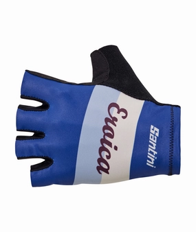 Santini Eroica Quiete Unisex Cycling Gloves (Light Blue)