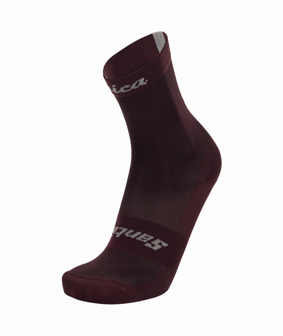 Santini Eroica Quiete Unisex Cycling Socks (Bordeaux)