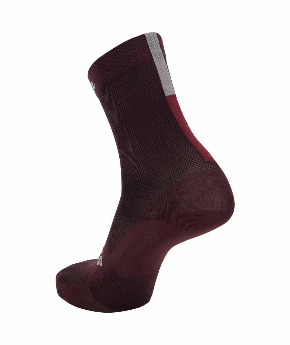 Santini Eroica Quiete Unisex Cycling Socks (Bordeaux)