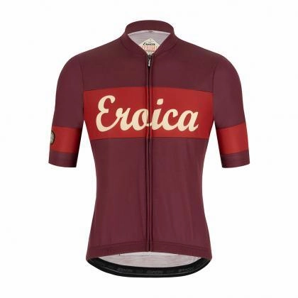 Santini Eroica Ruby Mens Cycling Jersey (Bordeaux)