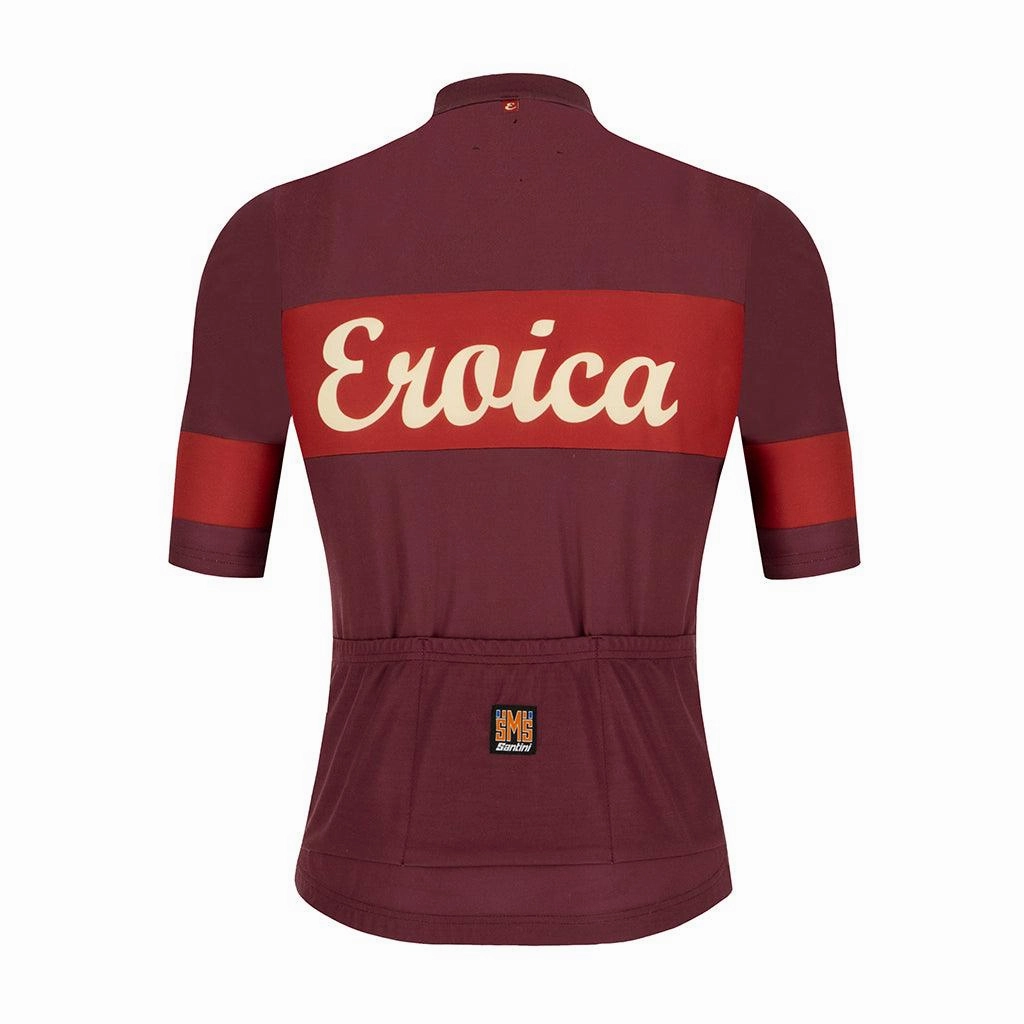 Santini Eroica Ruby Mens Cycling Jersey (Bordeaux)