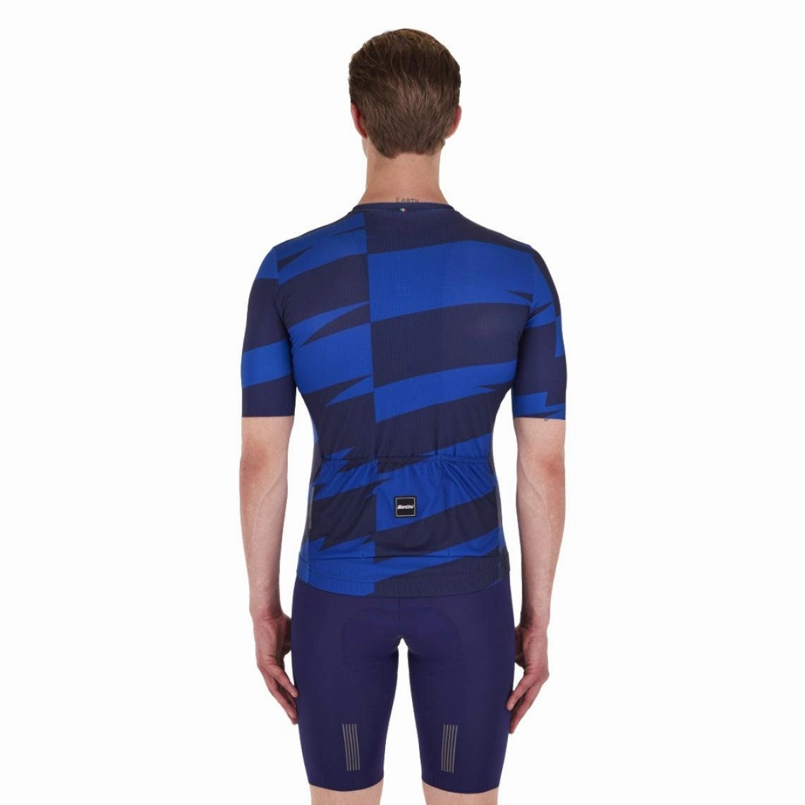 Santini Furia Smart Men's Cycling Jersey (Blue)