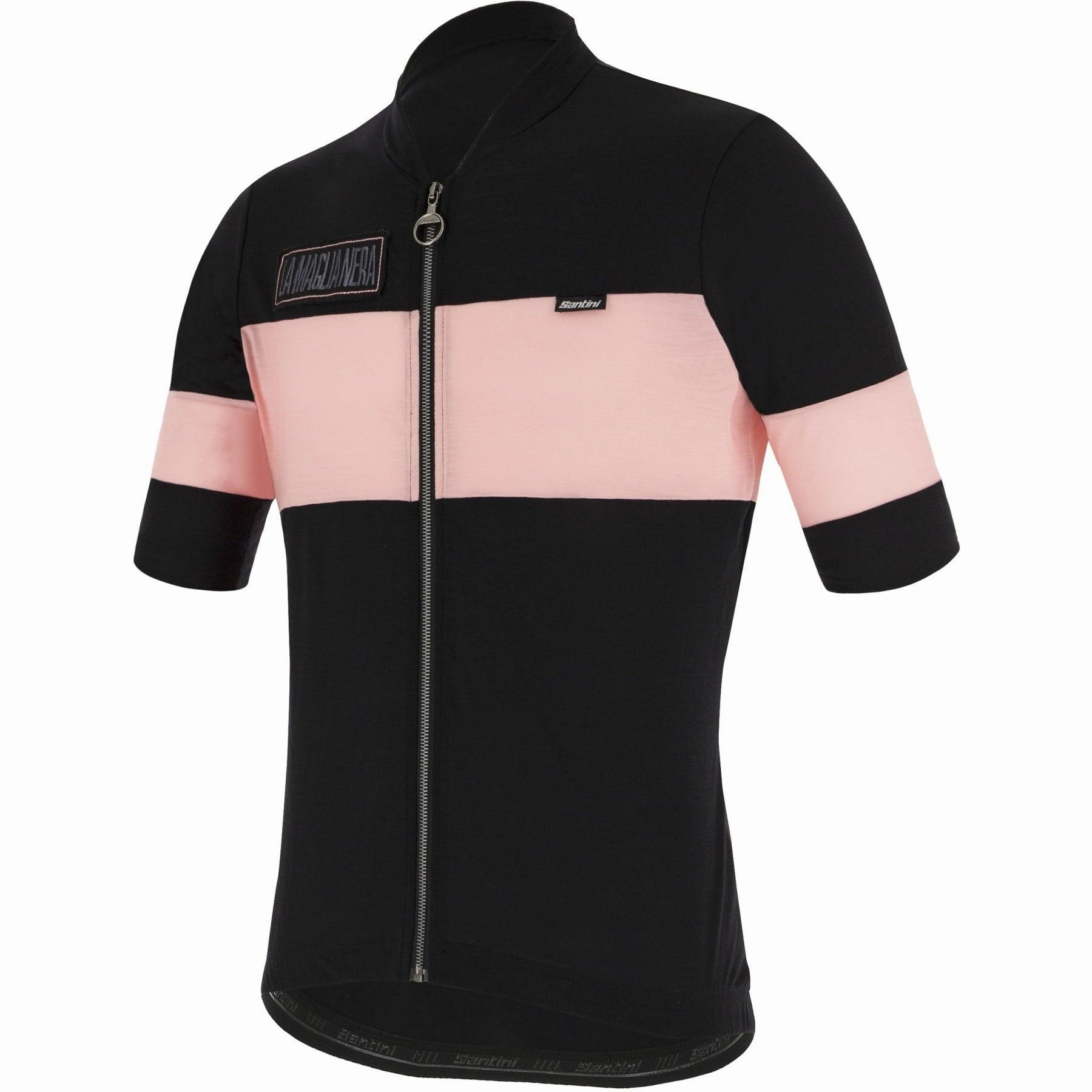 Santini Gazza Women's Cycling Jersey (Black/Pink)