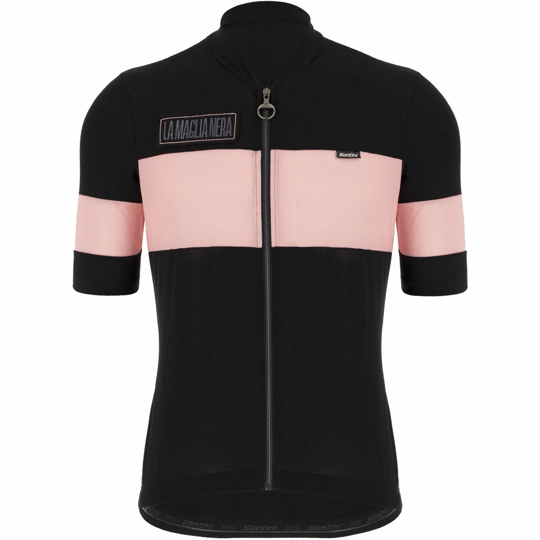 Santini Gazza Women's Cycling Jersey (Black/Pink)