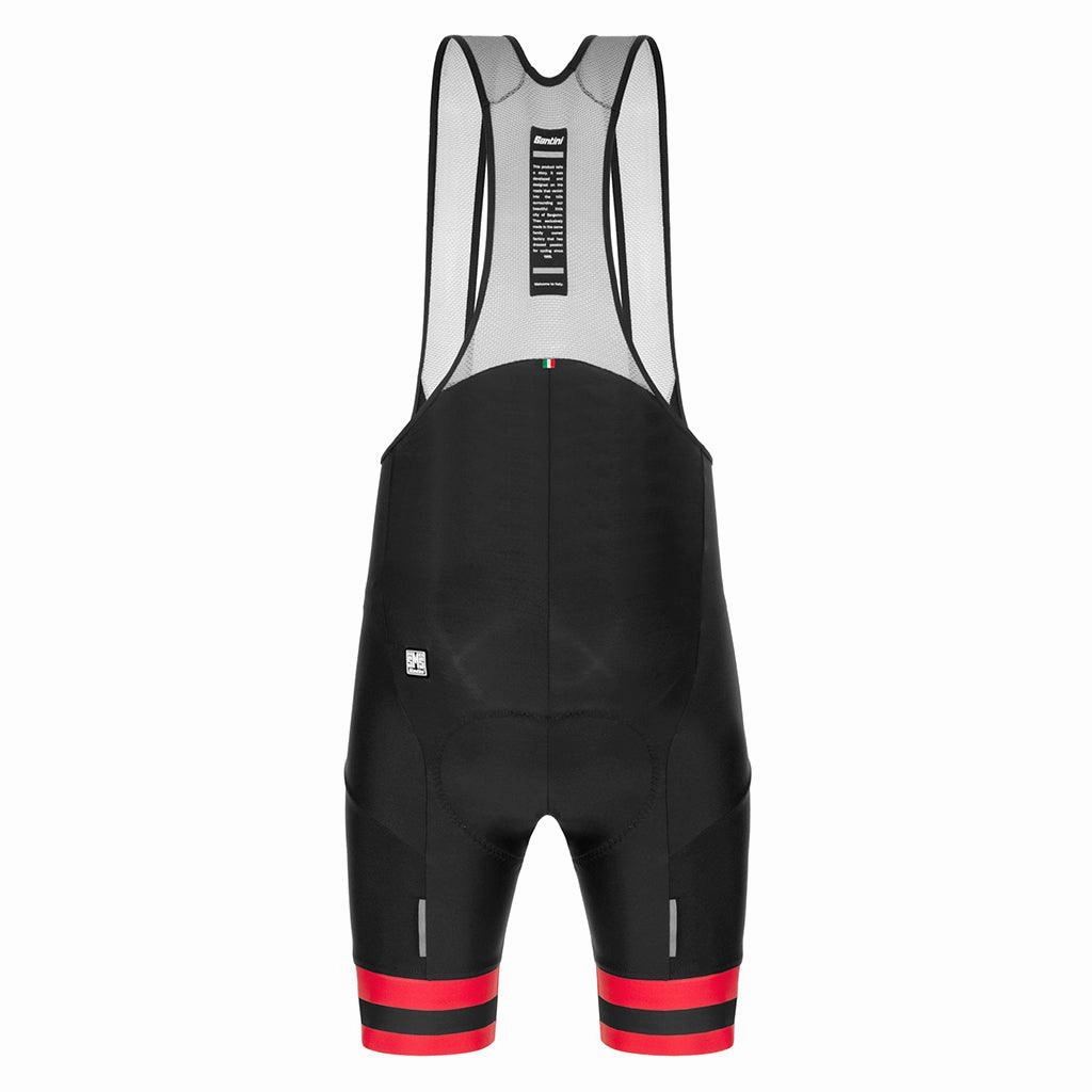 Santini Karma Kinetic Mens Cycling Bibshorts (Black)
