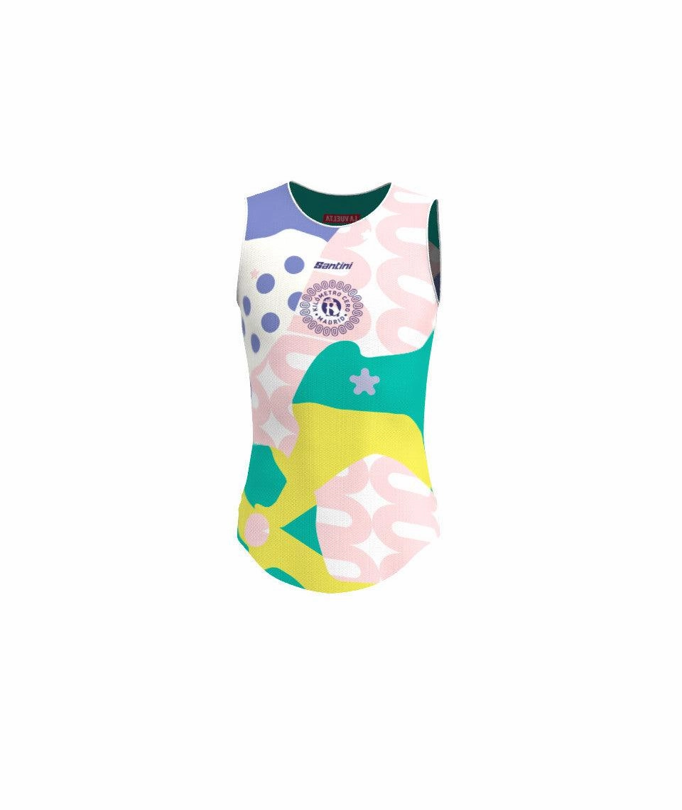 Santini La Vuelta KM Cero Men's Cycling Baselayer (Print)
