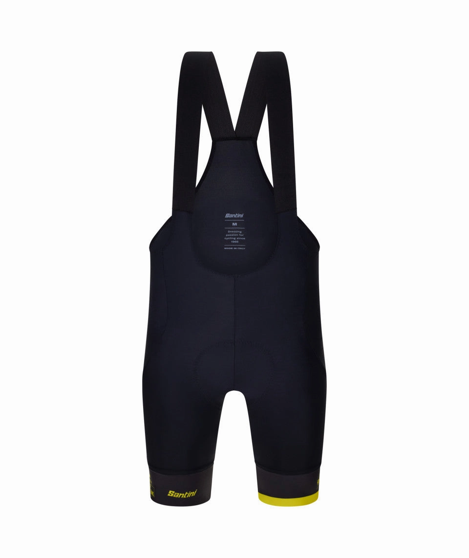 Santini MJ Col De La Madeleine Men's Cycling Bibshorts (Black)