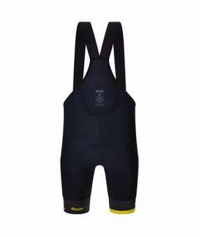 Santini MJ Col De La Madeleine Men's Cycling Bibshorts (Black)