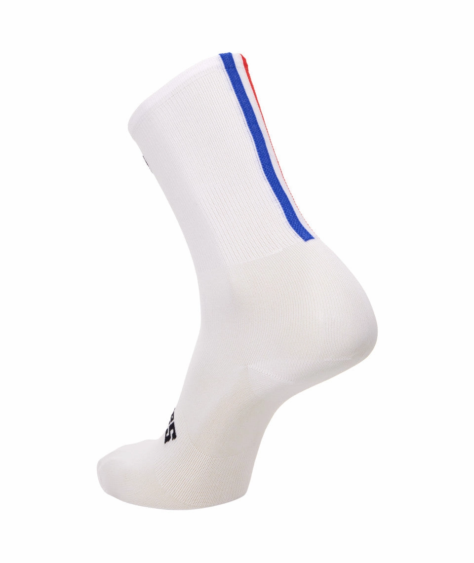 Santini MJ Hautacam Unisex Cycling Socks (White)