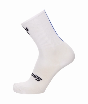 Santini MJ Hautacam Unisex Cycling Socks (White)