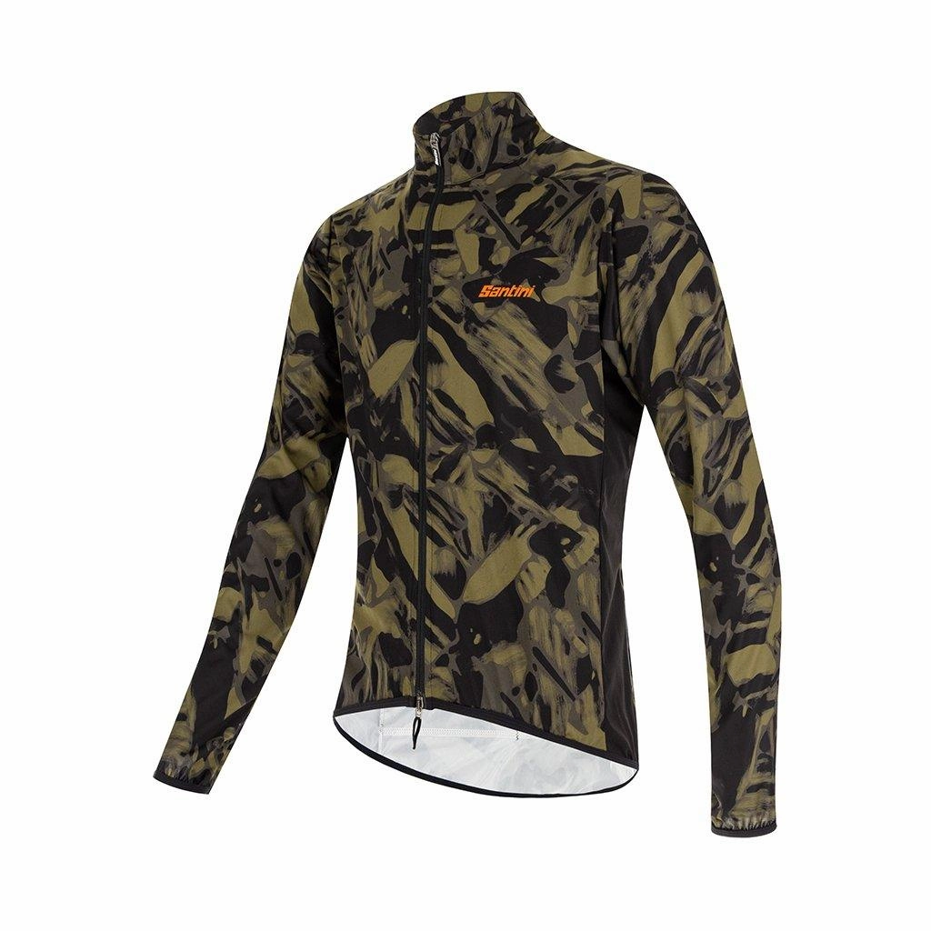 Santini Nebula Gravel Wind Jacket (Military Green)