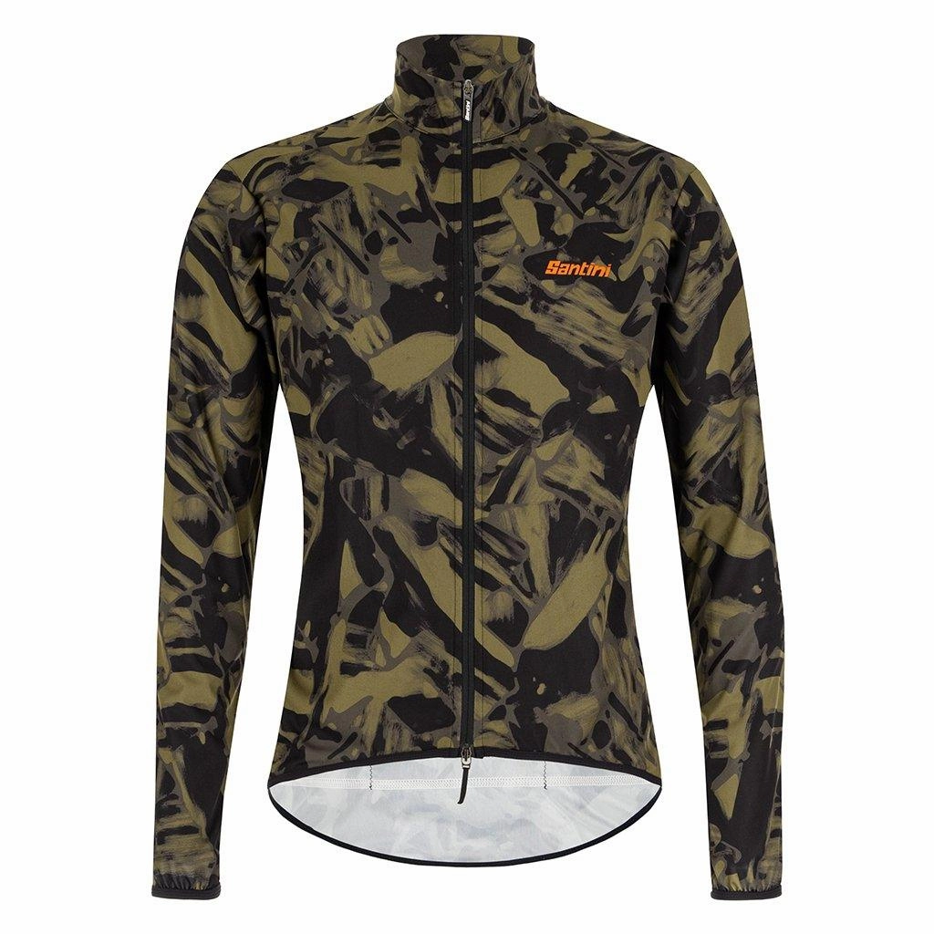 Santini Nebula Gravel Wind Jacket (Military Green)