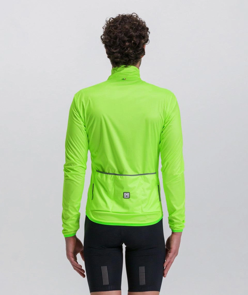 Santini Nebula Wind Jacket (Fluoroscent Green)