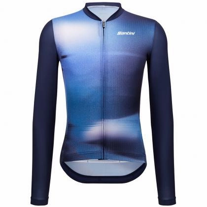 Santini Ombra Eco Sleek Men's Cycling Jersey (Blue)